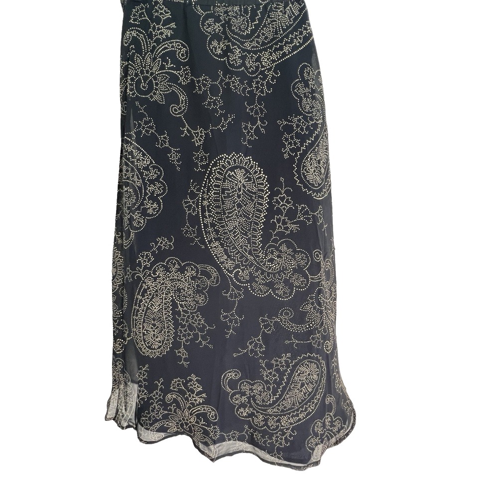 Vtg Midi 100%‎ Silk Skirt 10P Fairy Whimsical Lightweight Classy - Picture 4 of 12